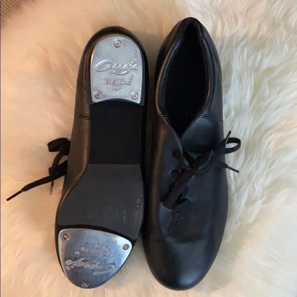 CAPEZIO TeleTone Tap lace-up tap shoes size 10